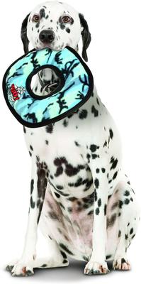 Show full view: Tuffy's Ultimate Ring Squeaky Plush Dog Toy, Camo Blue slide 3 of 7