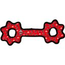 Tuffy's Ultimate Tug-O-Gear Squeaky Plush Dog Toy, Red Paws