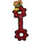 Show in main carousel: Tuffy's Ultimate Tug-O-Gear Squeaky Plush Dog Toy, Red Paws slide 3 of 6