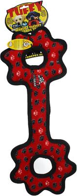 Show full view: Tuffy's Ultimate Tug-O-Gear Squeaky Plush Dog Toy, Red Paws slide 3 of 6