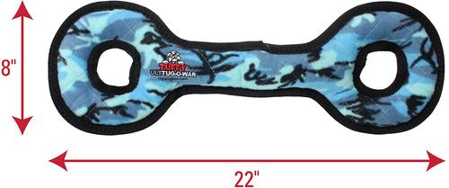 Show full view: Tuffy's Ultimate Tug-O-War Squeaky Plush Dog Toy, Camo Blue slide 2 of 8