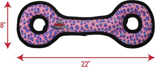 Show full view: Tuffy's Ultimate Tug-O-War Squeaky Plush Dog Toy, Pink Leopard slide 2 of 8
