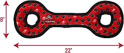 Tuffy's Ultimate Tug-O-War Squeaky Plush Dog Toy, Red Paws slide 2 of 5