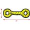 Show in main carousel: Tuffy's Ultimate Tug-O-War Squeaky Plush Dog Toy, Yellow Bones slide 2 of 8