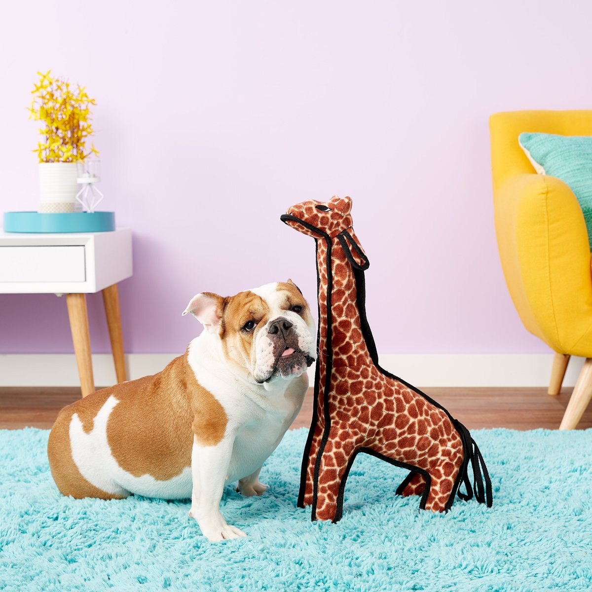 Tuffy's Zoo Giraffe Plush Dog Toy