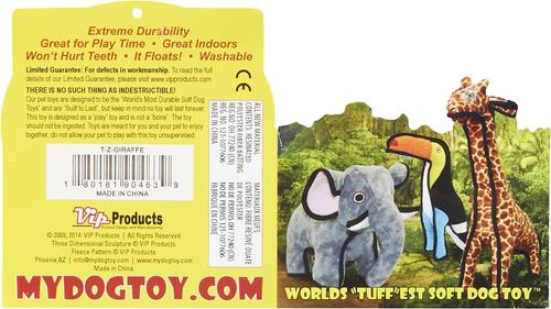 Show full view: Tuffy's Zoo Giraffe Plush Dog Toy slide 7 of 11