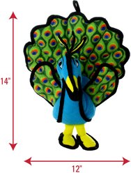 Tuffy's Zoo Peacock Squeaky Plush Dog Toy slide 2 of 8