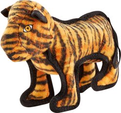 Tuffy's Zoo Tiger Plush Dog Toy, Jr