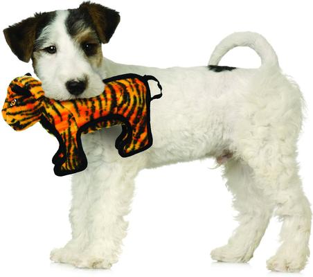 Show full view: Tuffy's Zoo Tiger Plush Dog Toy, Jr slide 3 of 7
