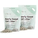 tuft + paw Really Great Cat Litter Unscented Low-Tracking, Flushable Tofu Cat Litter, 9.25-lb bag, bundle of 2