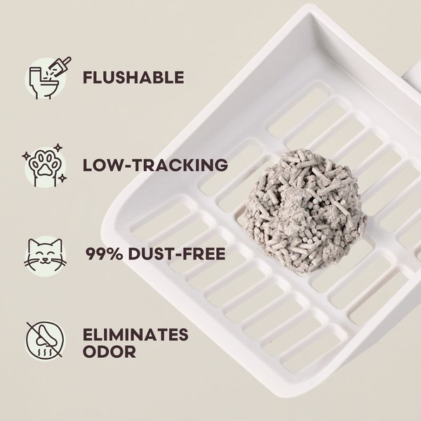 tuft + paw Really Great Cat Litter Unscented Low-Tracking, Flushable Tofu Cat Litter, 9.25-lb bag