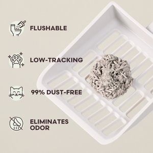 tuft + paw Really Great Cat Litter Unscented Low-Tracking, Flushable Tofu Cat Litter, 9.25-lb bag