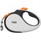 Show in main carousel: TUG Nylon Tape Retractable Dog Leash, White/Orange, Large: 16-ft long slide 1 of 6