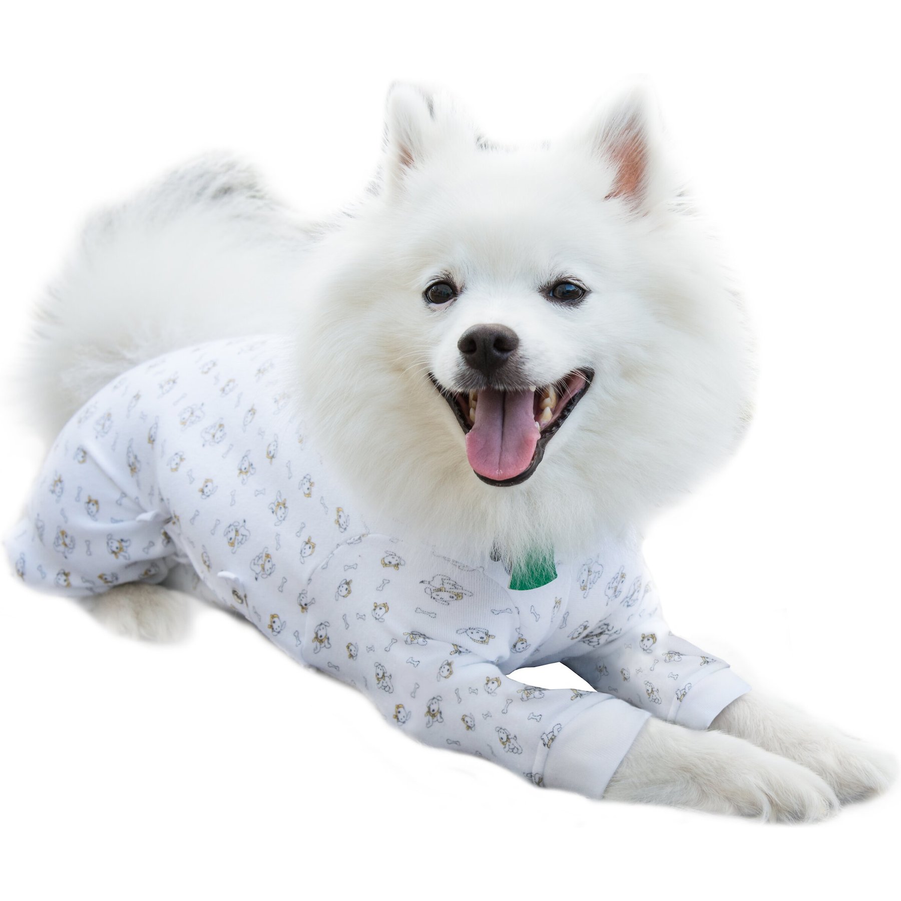 Tulane's Closet Cover Me by Tui Adjustable Fit Long Sleeve Dog Pullover, Puppy Print, XX-Small