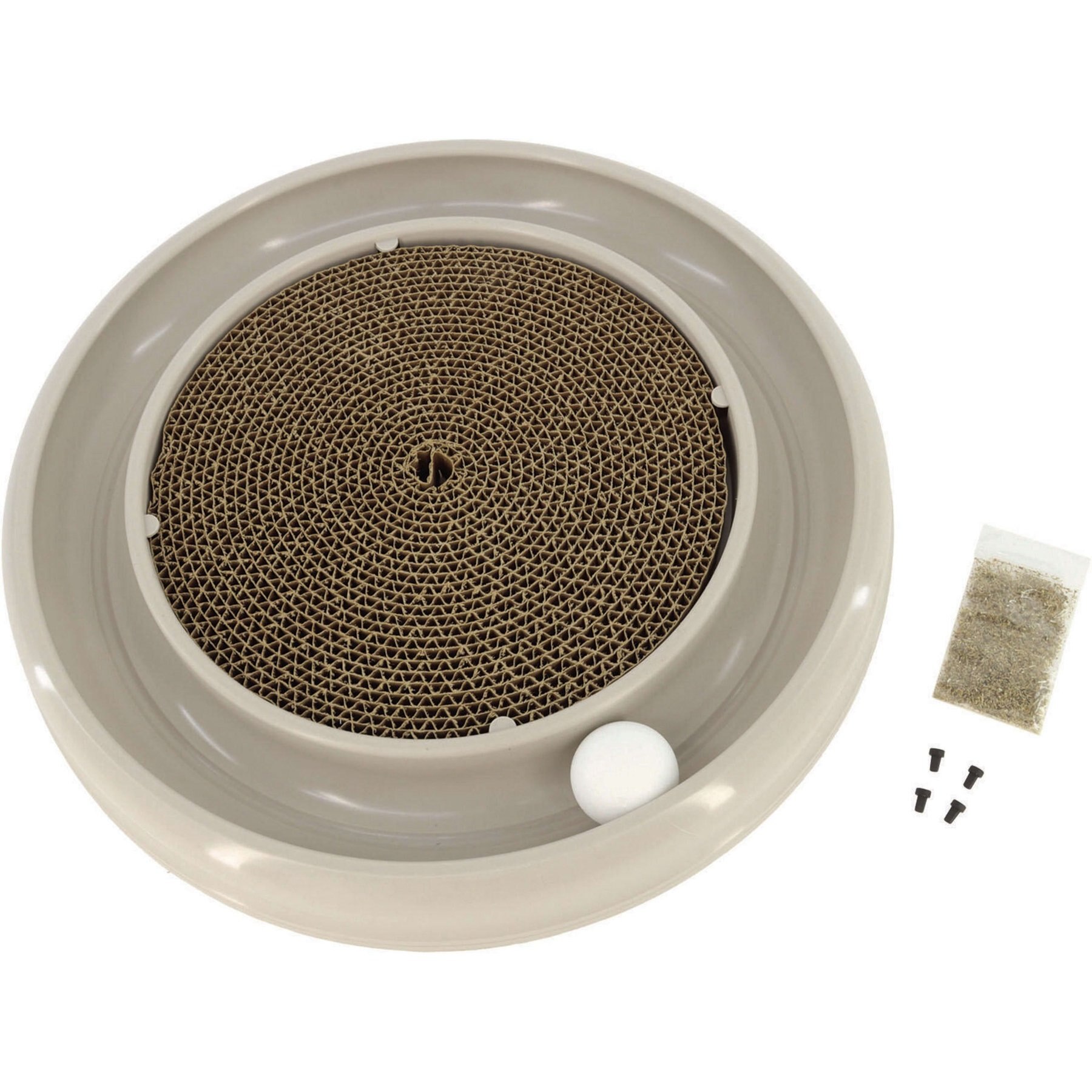 Turbo Cat Scratcher Eco Toy with Catnip, Grey
