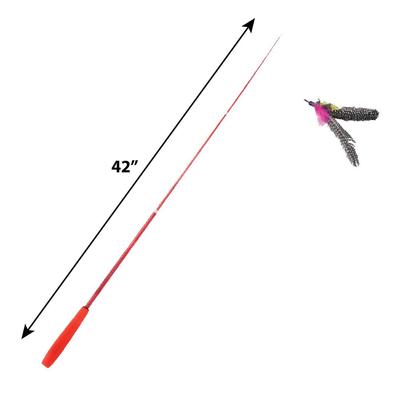 Show full view: Turbo Flying Teaser Replacement Feather Cat Toy, 2 count slide 6 of 7