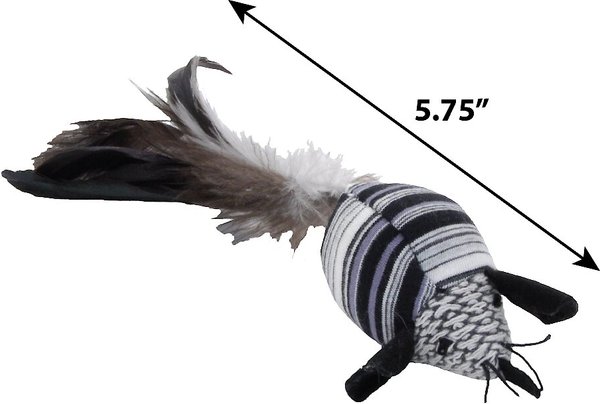 Show full view: Turbo Random Fun Cat Toy with Catnip, Feather Mouse slide 2 of 2