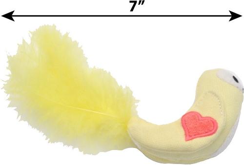 Show full view: Turbo Scent Locker Heart Plush Animal Cat Toy & Catnip Spray, Bird slide 3 of 5