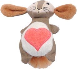 Turbo Scent Locker Heart Plush Animal Cat Toy & Catnip Spray, Bunny