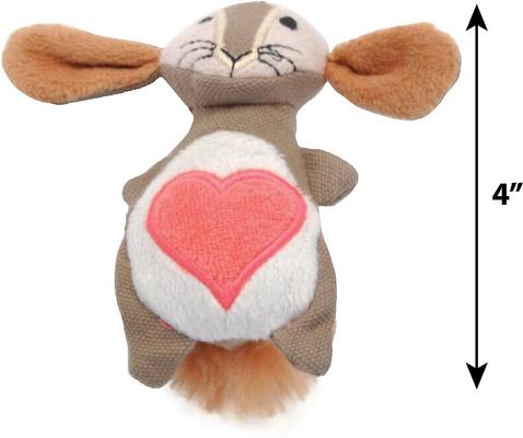 Show full view: Turbo Scent Locker Heart Plush Animal Cat Toy & Catnip Spray, Bunny slide 2 of 5