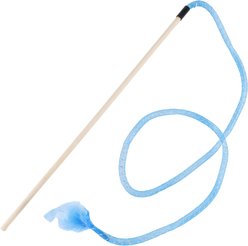 Turbo Wood Wand Cat Toy, Blue