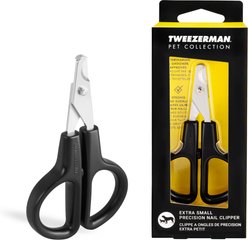 Tweezerman Precision Nail Dog Clipper, Black, X-Small