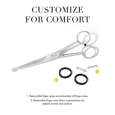 Show full view: Tweezerman Stainless Steel Curved Dog & Cat Grooming Shears, 7-in slide 8 of 11