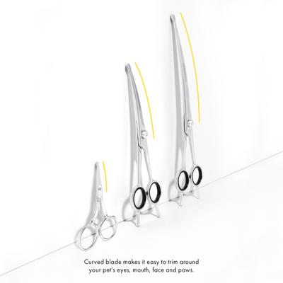 Show full view: Tweezerman Stainless Steel Curved Dog & Cat Grooming Shears, 9-in slide 7 of 11