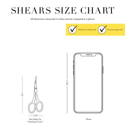 Show full view: Tweezerman Stainless Steel Dog & Cat Safety Tip Trimming Scissors slide 4 of 11