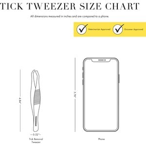 Tweezerman Stainless Steel Portable Tick Removal Tweezer for Cats & Dogs