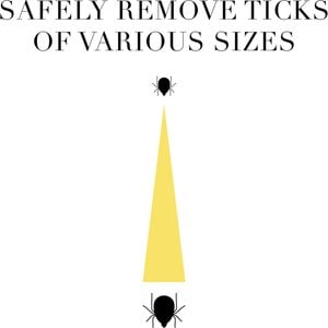 Tweezerman Stainless Steel Portable Tick Removal Tweezer for Cats & Dogs