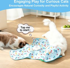 Twinsing Automatic Interactive Hide & Seek Toy with 360 Degree Random Movement & 3 Speed Settings Rechargeable Cat Toy, Blue slide 2 of 8