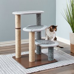Two By Two Butternut 22.5-in Faux-Fur Scratching Post Cat Tree