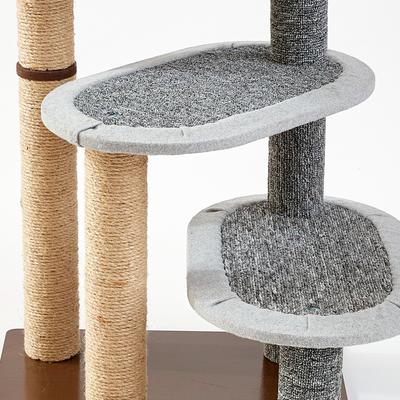 Show full view: Two By Two Butternut 22.5-in Faux-Fur Scratching Post Cat Tree slide 8 of 10
