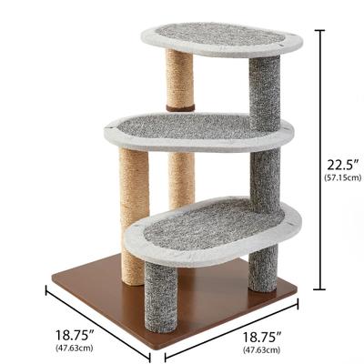 Show full view: Two By Two Butternut 22.5-in Faux-Fur Scratching Post Cat Tree slide 3 of 10