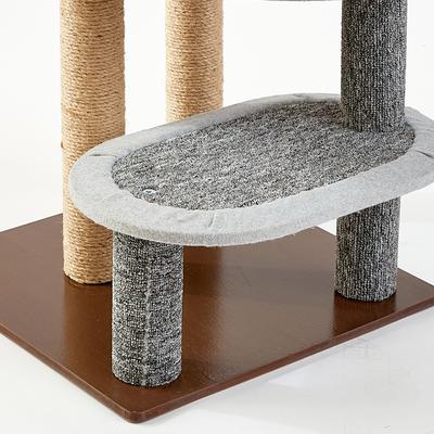 Show full view: Two By Two Butternut 22.5-in Faux-Fur Scratching Post Cat Tree slide 9 of 10