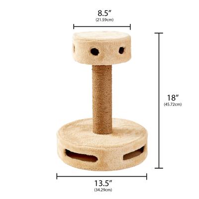 Show full view: Two By Two Cashew 30-in Jute Scratching Post Cat Scratcher slide 3 of 10