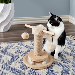 Two By Two Chestnut 9-in Jute Scratching Post Cat Scratcher