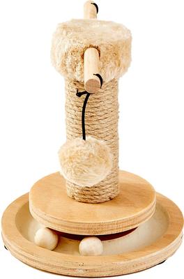 Show full view: Two By Two Chestnut 9-in Jute Scratching Post Cat Scratcher slide 7 of 11