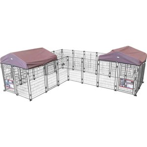 Two By Two Dog Kennel, Black Diamond, 48-in