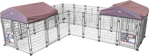 Show full view: Two By Two Dog Kennel, Black Diamond, 48-in slide 6 of 7