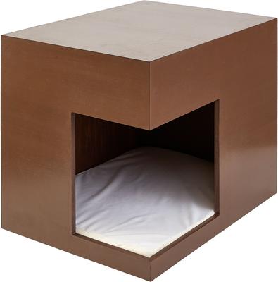 Show full view: Two By Two Hickory Furniture House Pet Bed or Litter Box Cover 30-in Polyester Cat Condo slide 3 of 11