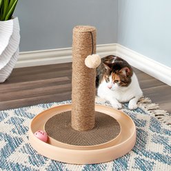 Two By Two Pecan 30-in Jute Scratching Post Cat Scratcher