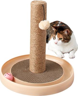 Show full view: Two By Two Pecan 30-in Jute Scratching Post Cat Scratcher slide 8 of 9