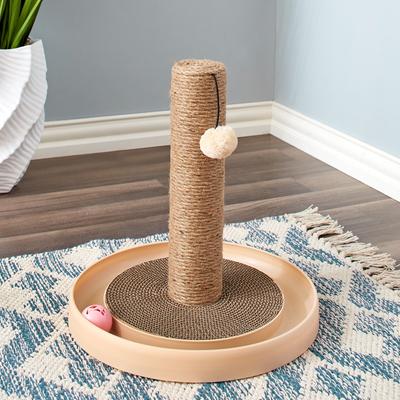 Show full view: Two By Two Pecan 30-in Jute Scratching Post Cat Scratcher slide 9 of 9