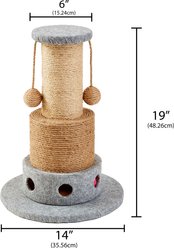 Two By Two Pistachio 19-in Jute Scratching Post Cat Scratcher slide 2 of 9