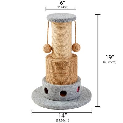 Show full view: Two By Two Pistachio 19-in Jute Scratching Post Cat Scratcher slide 2 of 10