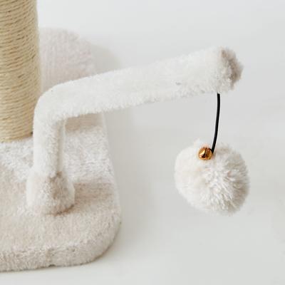 Show full view: Two By Two The Acacia 20.7-in Plush Cat Tree & Condo, Cream, Small slide 6 of 10