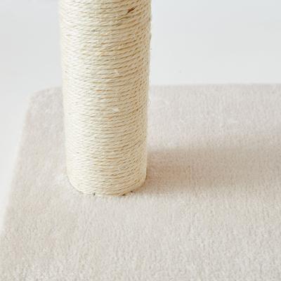 Show full view: Two By Two The Acacia 20.7-in Plush Cat Tree & Condo, Cream, Small slide 8 of 10
