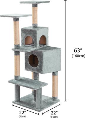 Show full view: Two By Two The Ambrosia Cat Tree, Large, Grey slide 2 of 9